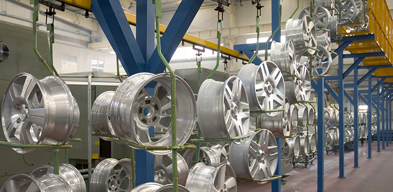 汽車(chē)輪廓吹干，零部件備胎鋼圈吹干案例